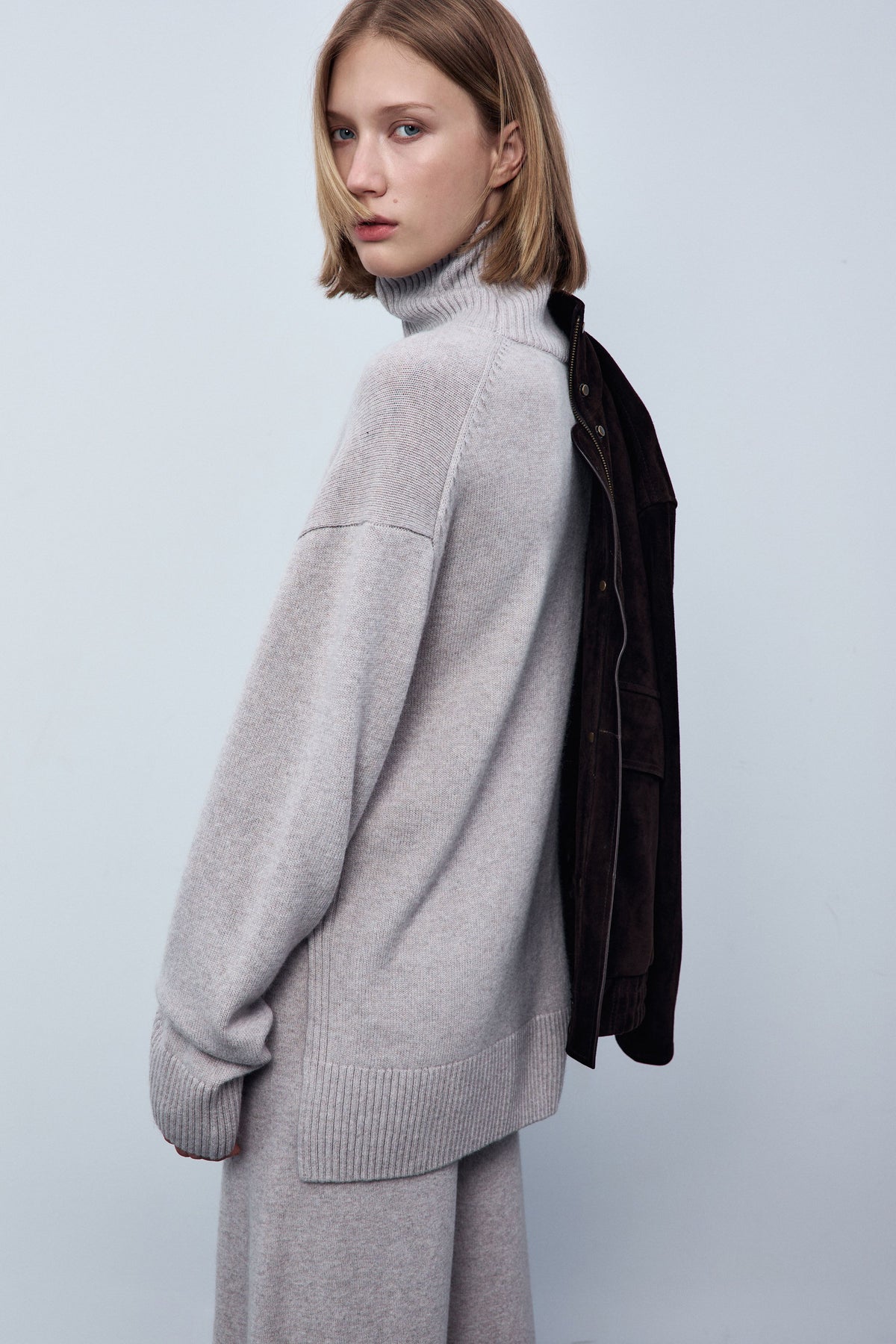 GREY BEIGE MELANGE