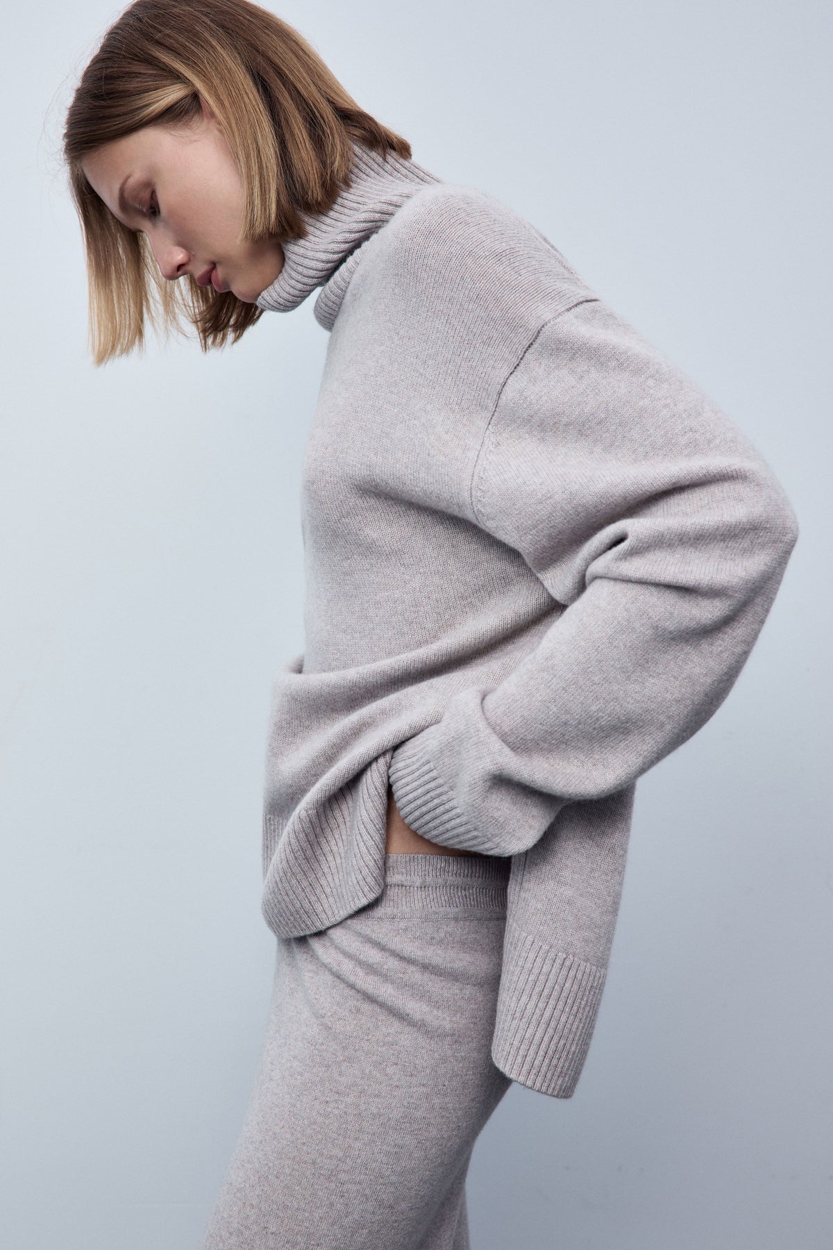 GREY BEIGE MELANGE