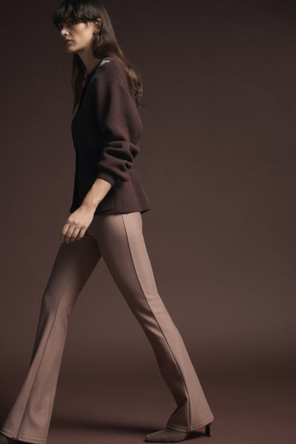 EMBROIDERY-DETAIL COTTON CARDIGAN