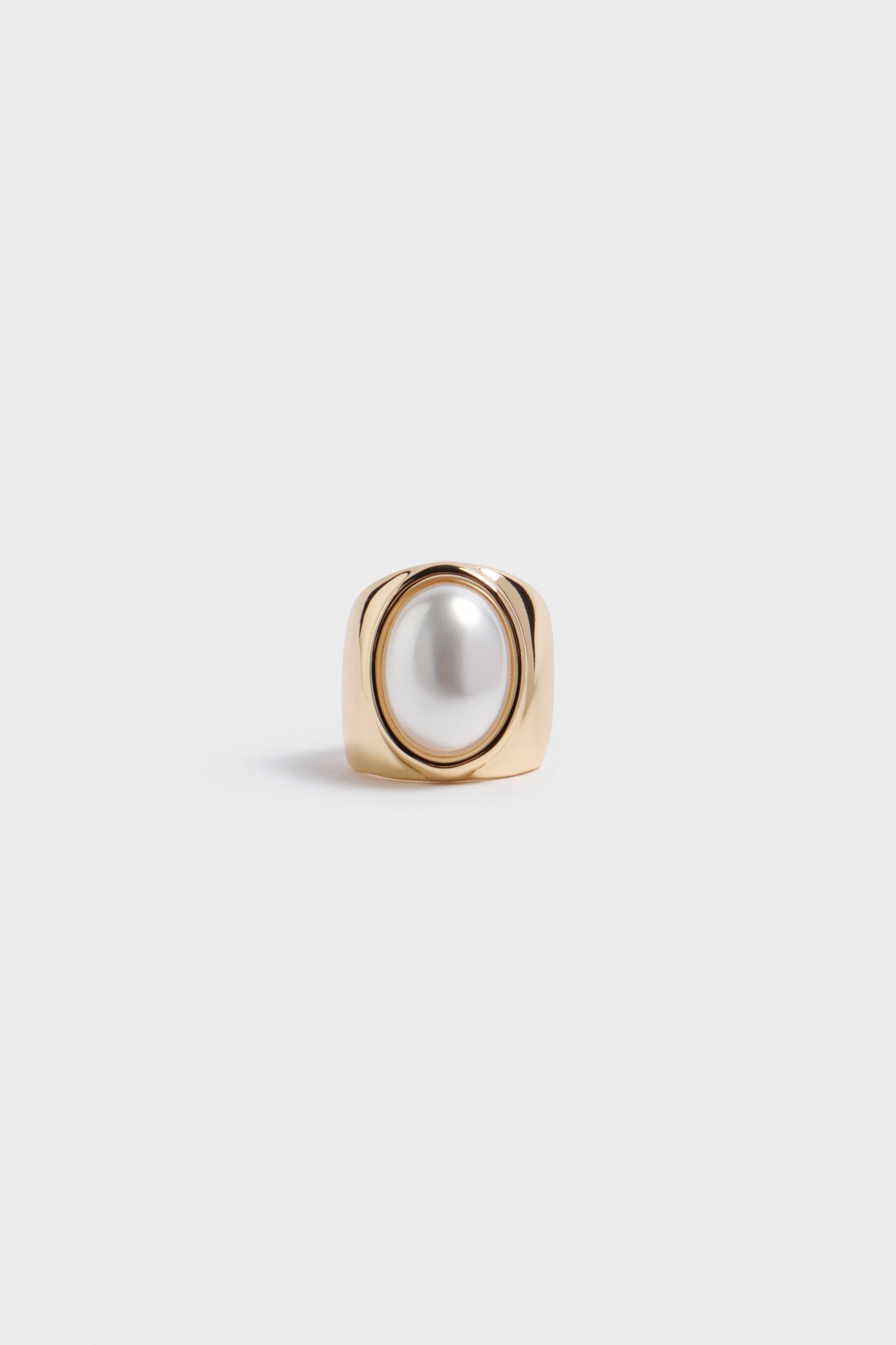 METAL SIGNET RING - Gold | LIMÉ