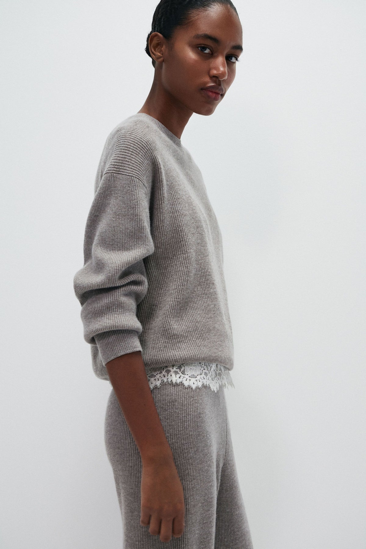 GREY BEIGE MELANGE