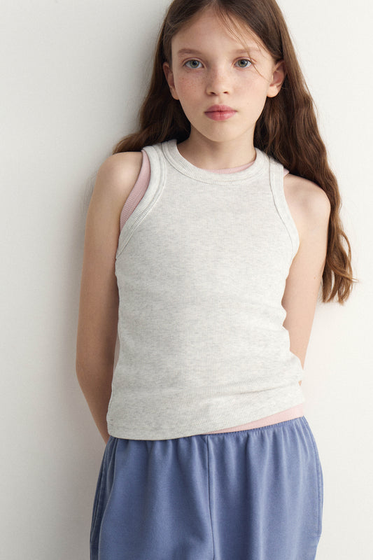 LIGHT GREY MELANGE