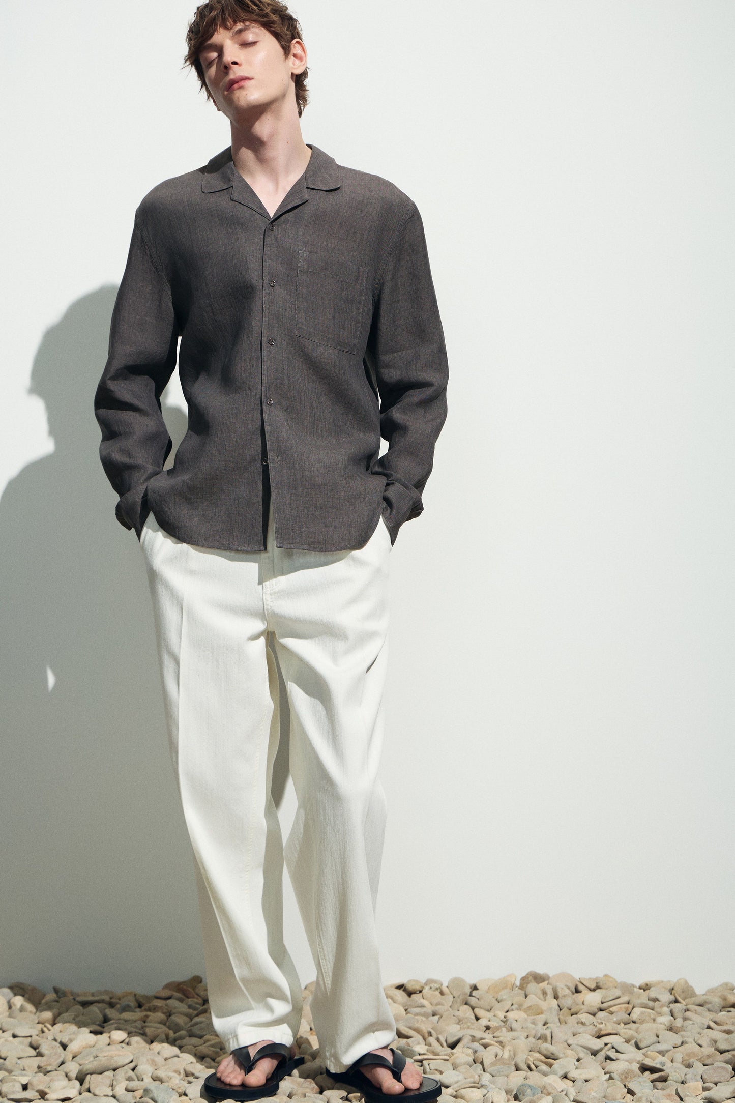 GRAY BROWN MELANGE