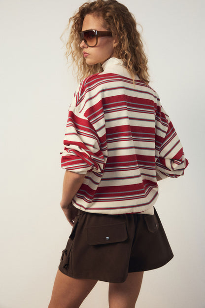 BEIGE/RED