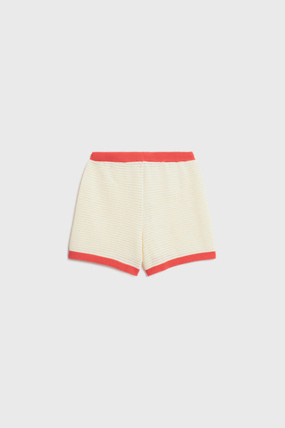 CONTRAST COTTON SHORTS