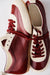 SUEDE-TRIMMED LEATHER SNEAKERS