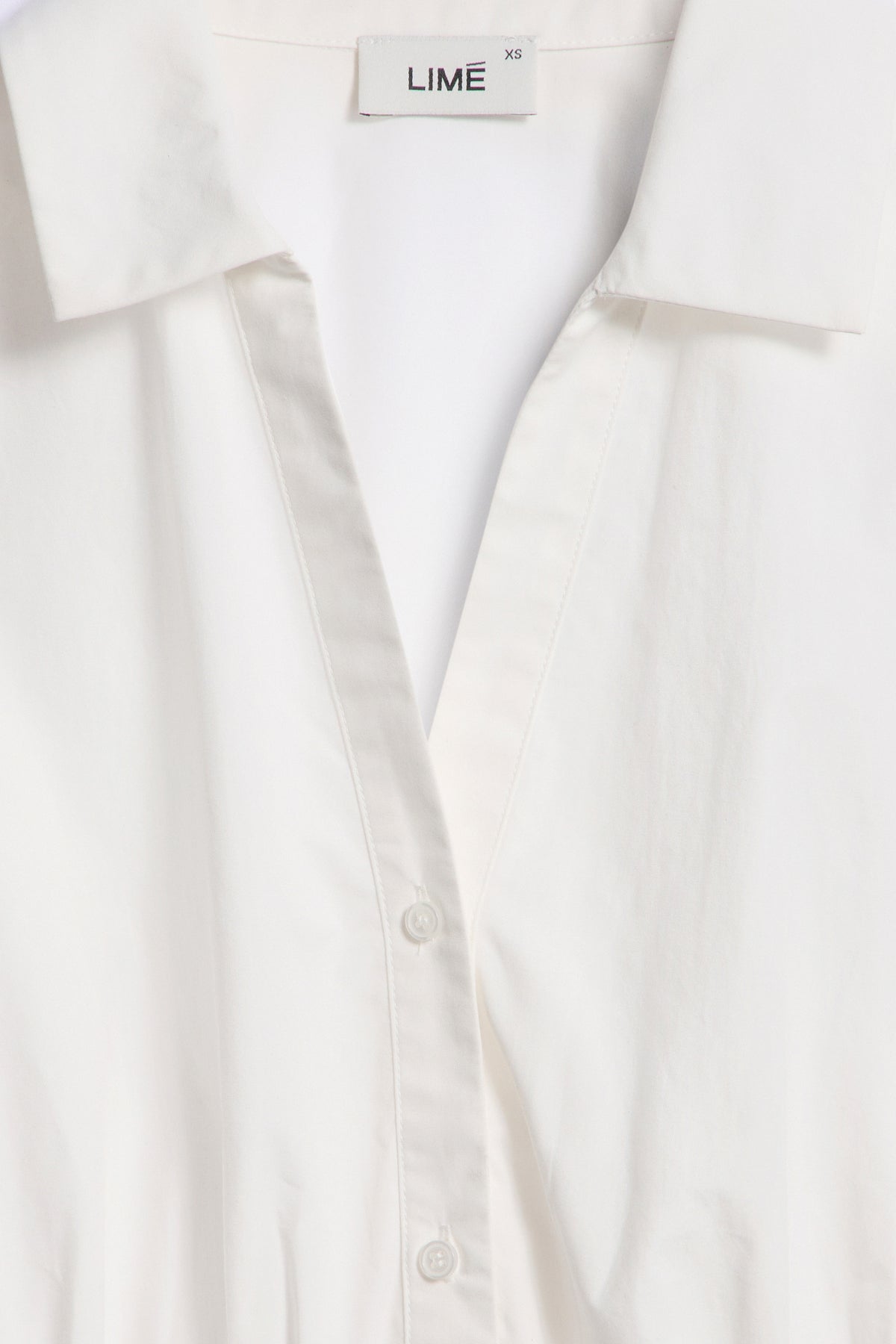 DRAPED COTTON BLOUSE